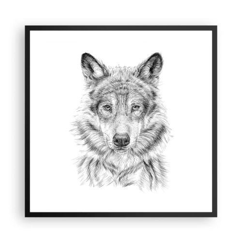 Poszter fehér keretben - Született vezető - 60x60 cm