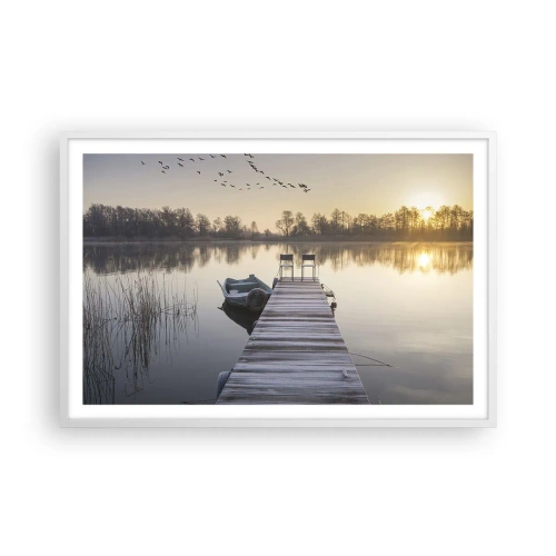 Poszter fekete keretben - Egy kis idő múlva visszajövök - 91x61 cm