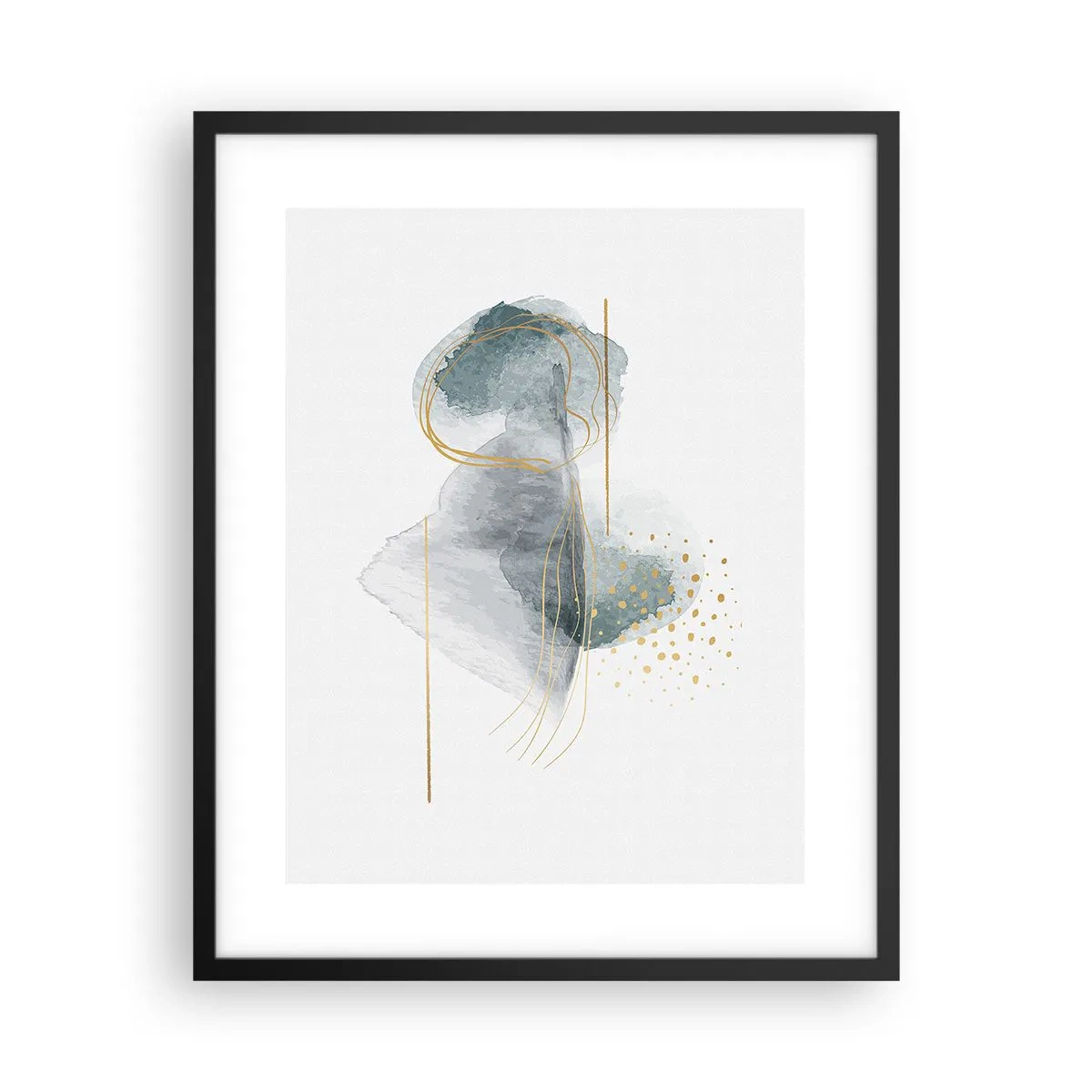 Poszter fehér keretben - A szürkeség és az arany kapcsolatáról - 40x50 cm