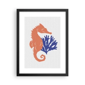 Poszter fehér keretben - Egy víz alatti réten - 30x40 cm