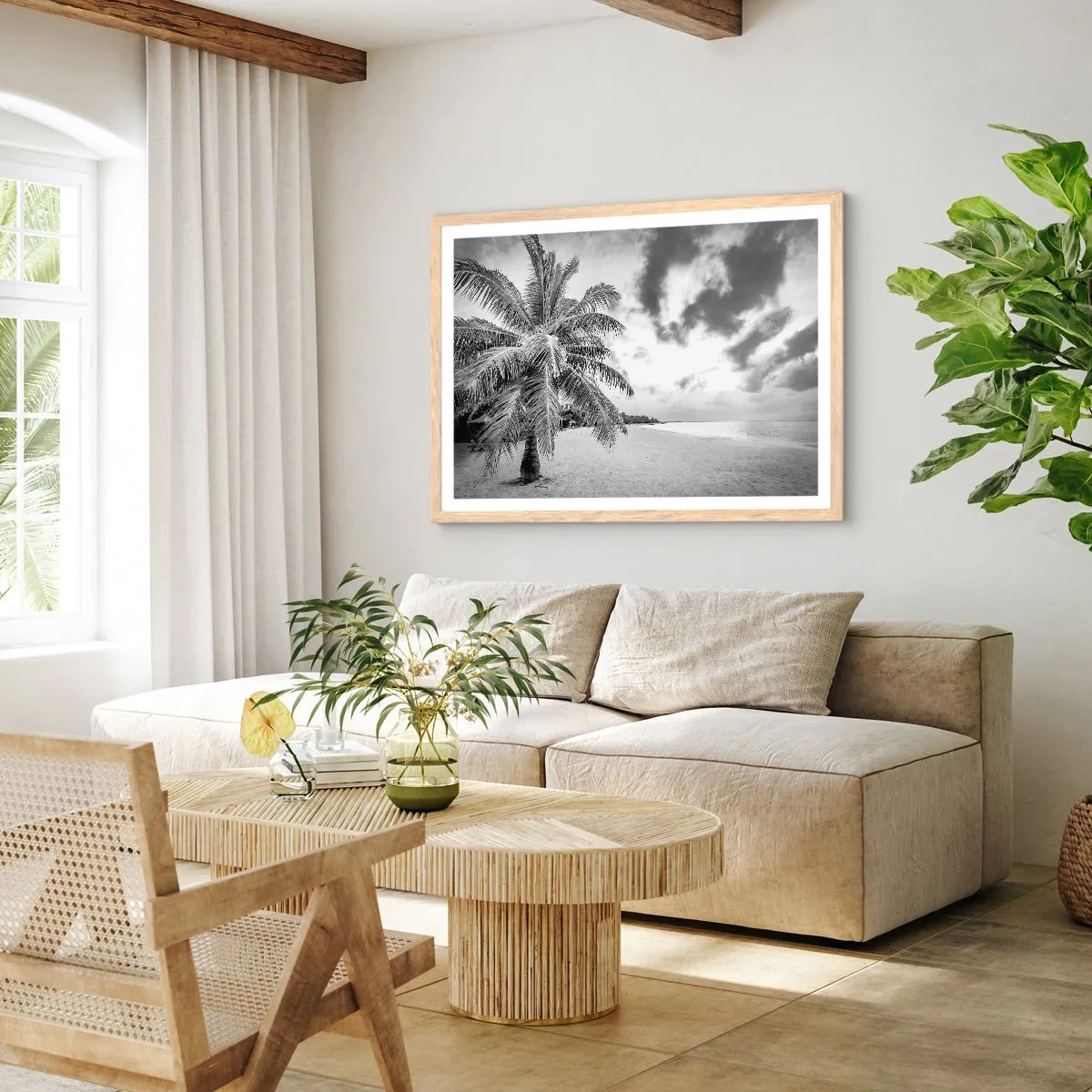 Poszter világos tölgy keretben - Amikor a magányra vágysz... - 70x50 cm