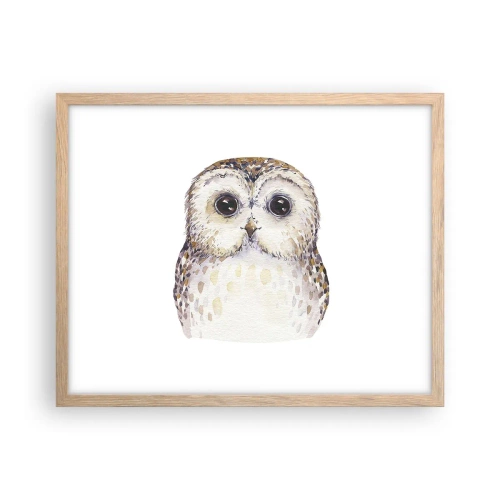 Poszter világos tölgy keretben - Nézz a szemembe - 50x40 cm