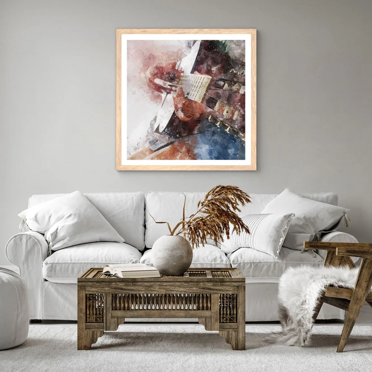 Poszter világos tölgy keretben - És mit gondolsz róla? - 50x50 cm