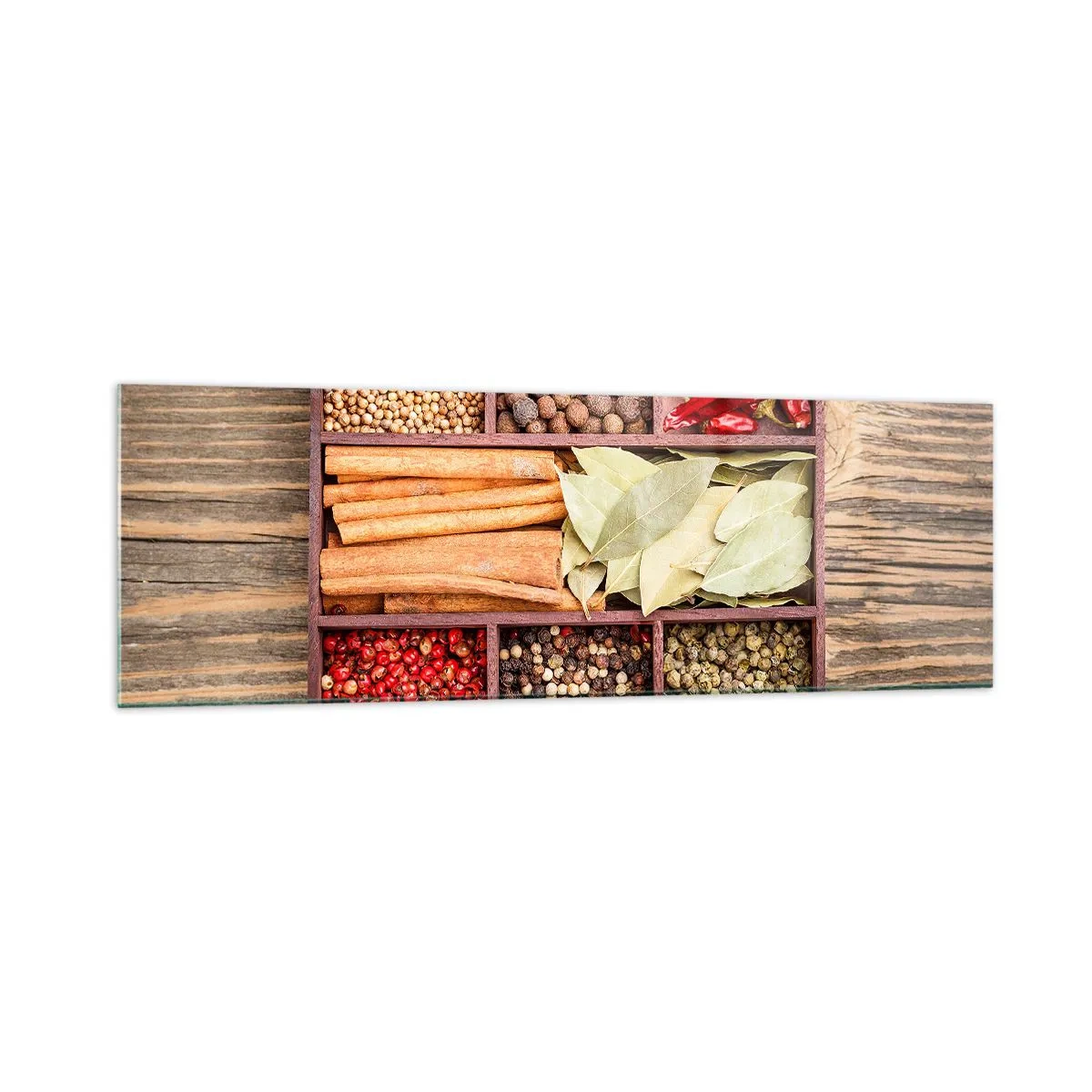 Üveg kép - Formarend, aromacsokor - 160x50 cm