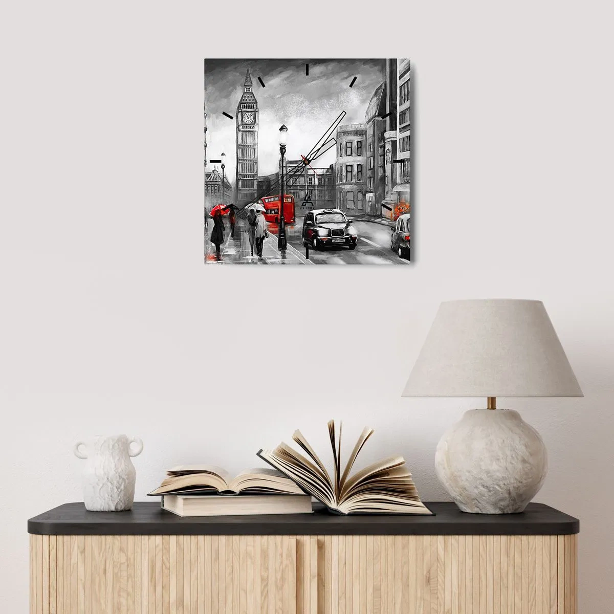 Falióra, Óra - Egyáltalán nem szürke város - 30x30 cm