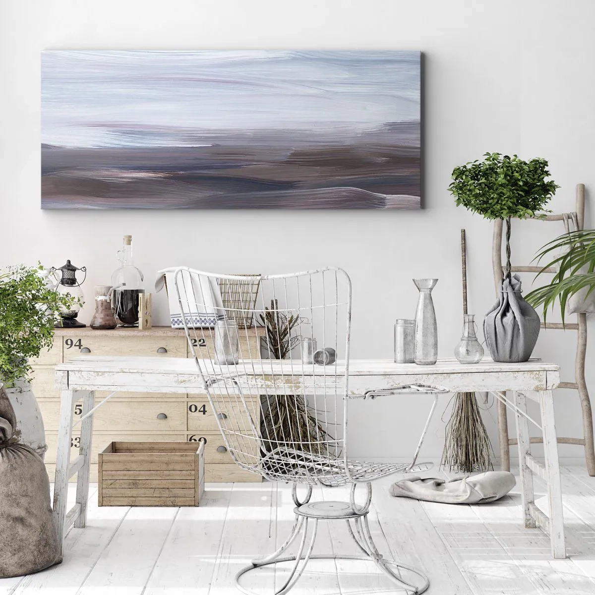 Vászonkép - Elemek: víz - 160x50 cm