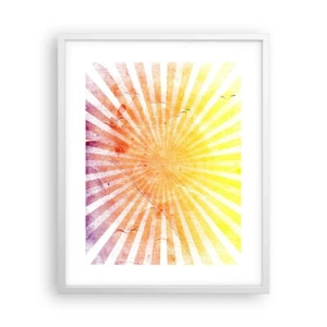 Poszter fekete keretben - Napkelte és napnyugta - 40x50 cm