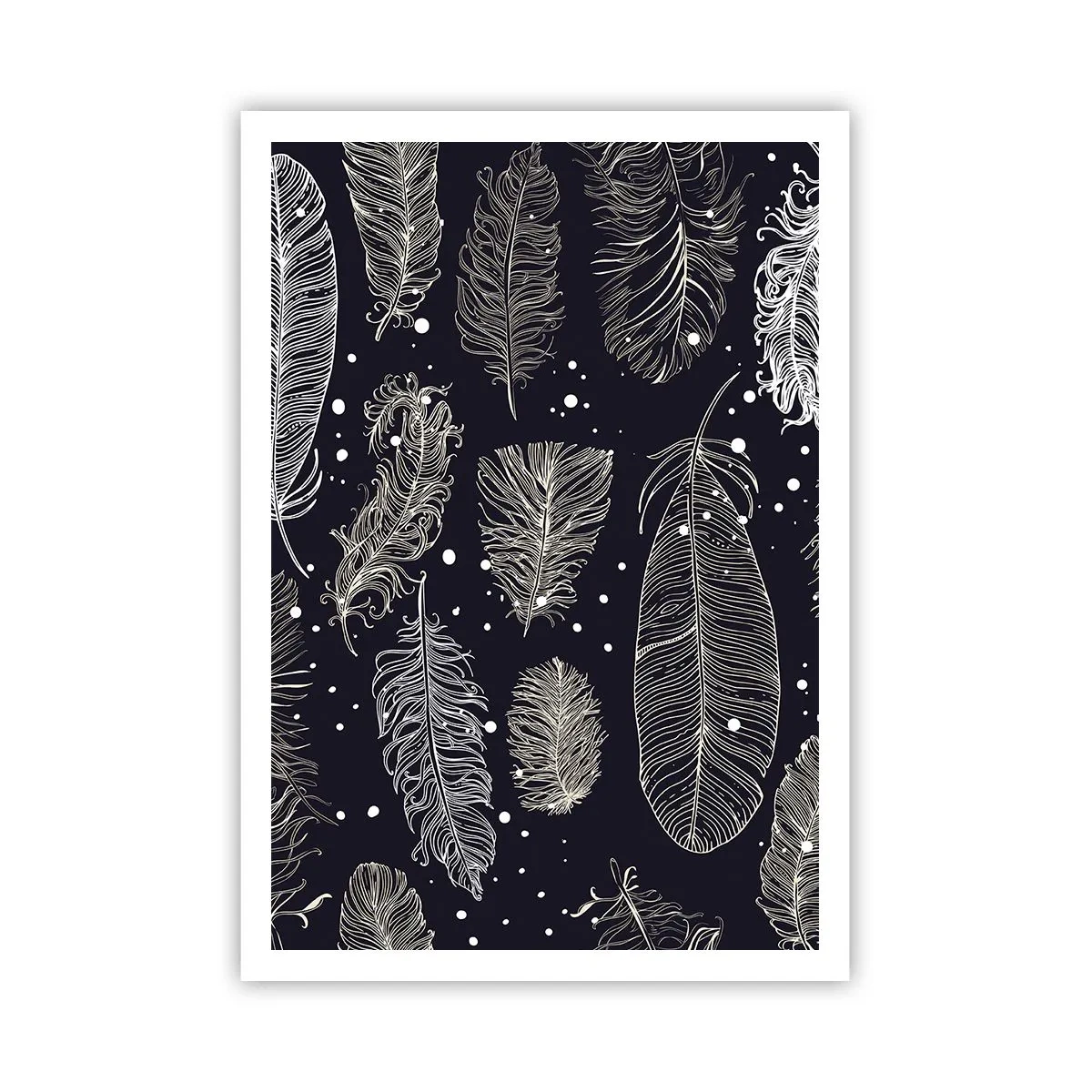 Poszter - Tollas csipke - 70x100 cm