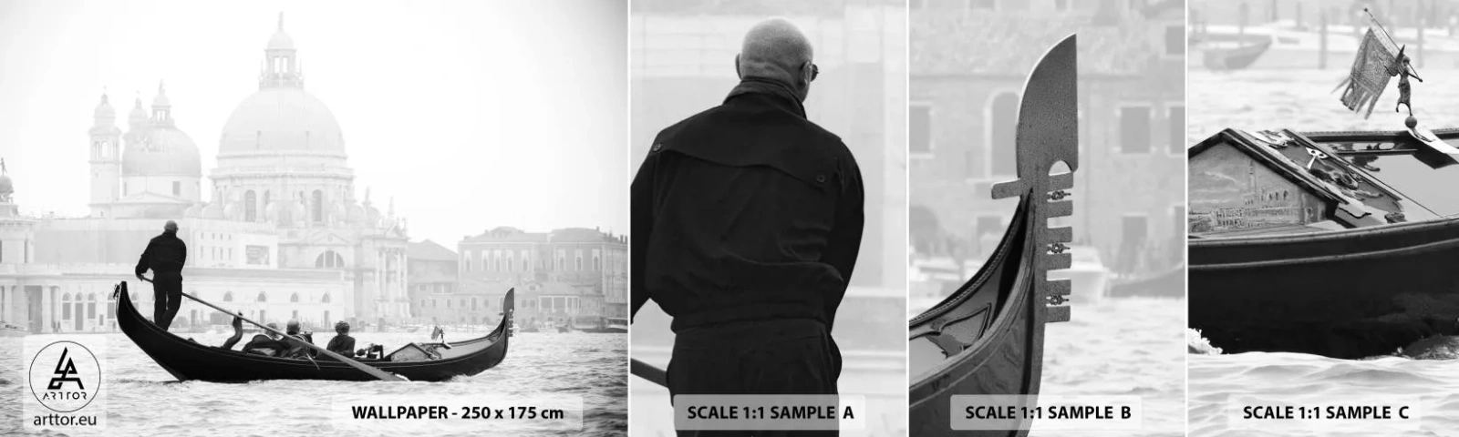 Fotótapéta Minta Öntapadós Deluxe Sticker - Utazás a szépség forrásaihoz - Velence, Város, Építészet - 100x30 cm