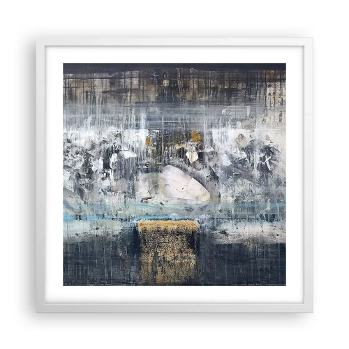 Poszter fekete keretben - Mint a jégen, mint a csomón - 50x50 cm