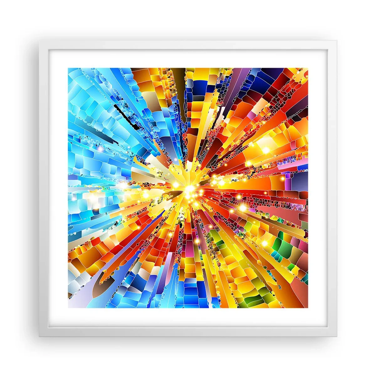 Poszter fekete keretben - In medias res - 50x50 cm