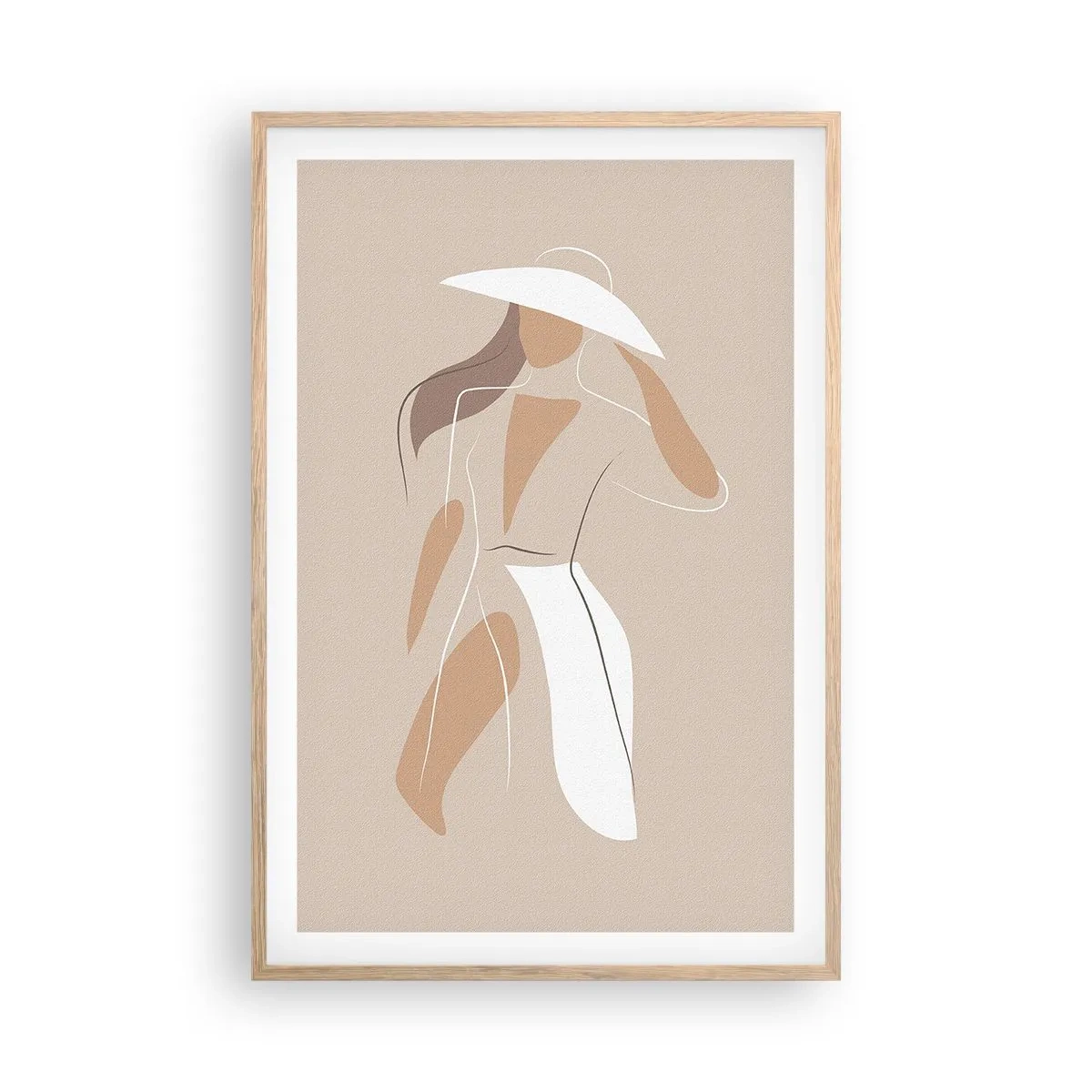 Poszter világos tölgy keretben - A divat egy játék - 61x91 cm