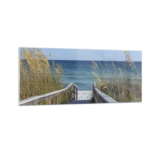 Üveg kép - Napsütésben, szélben - 100x40 cm