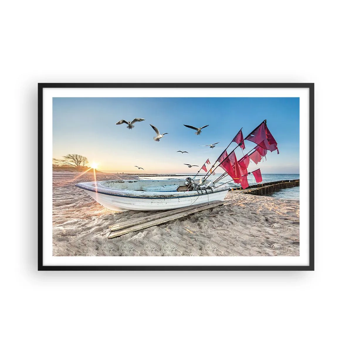 Poszter fehér keretben - Megérdemelt pihenés - 91x61 cm