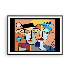 Poszter fehér keretben - Picasso randez vous - 100x70 cm