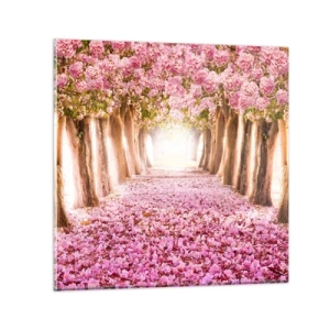 Üveg kép - Út a paradicsomba - 70x70 cm