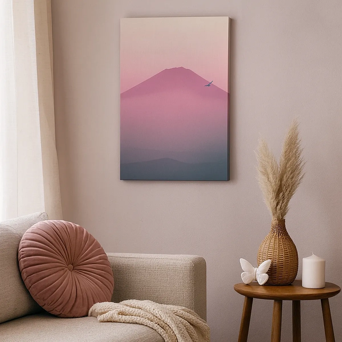 Vászonkép - Vándorok a felhők felett - 50x70 cm