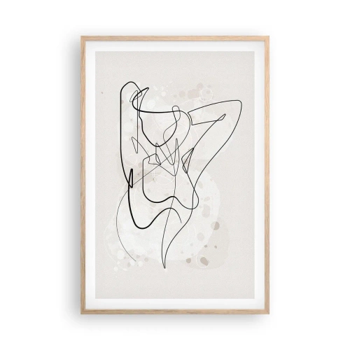 Poszter világos tölgy keretben - A csábítás művészete - 61x91 cm