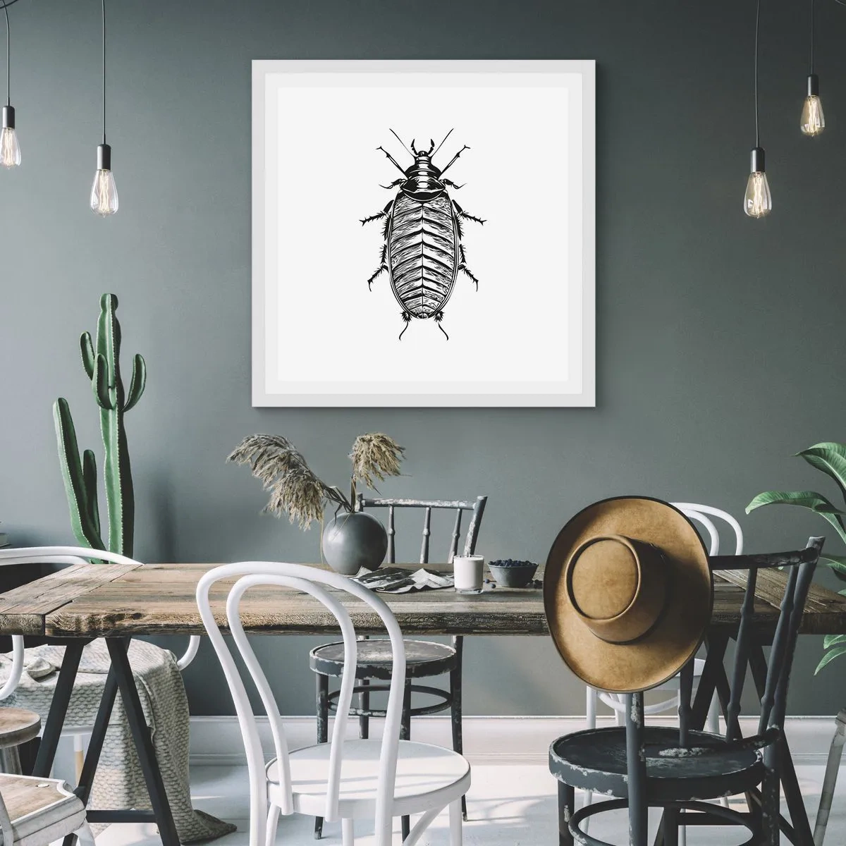 Poszter fekete keretben - Micsoda példány! - 50x50 cm