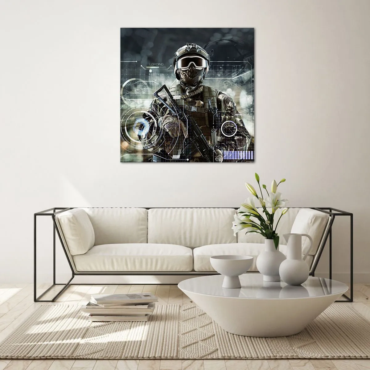 Üveg kép - Erő a köbön - 70x70 cm