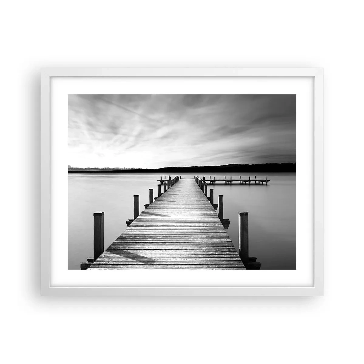 Poszter fekete keretben - A víznyelőnél - békében - 50x40 cm