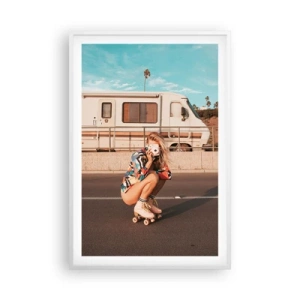 Poszter fekete keretben - Mosolyt kérek! - 61x91 cm