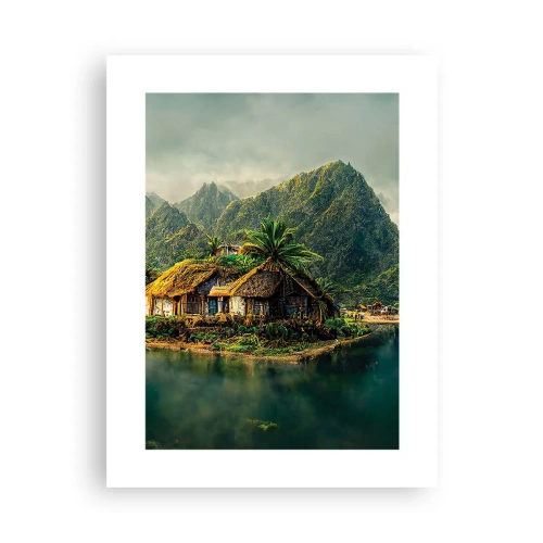 Poszter - Trópusi paradicsom - 30x40 cm