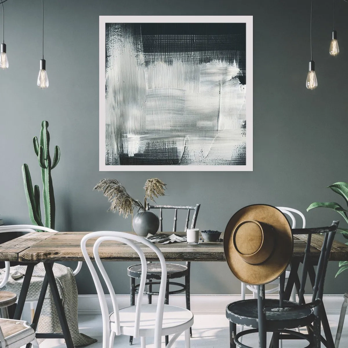 Poszter - Függőlegből és vízszintből szőtt - 30x30 cm