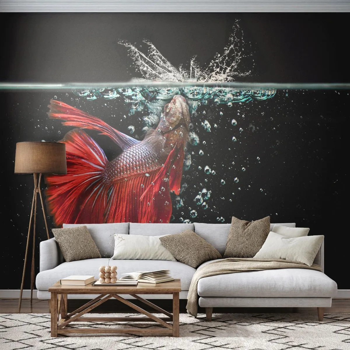 Fotótapéta Standard Eco - Három kívánságod van - Absztrakció, Akvárium, Hal - 400x280 cm