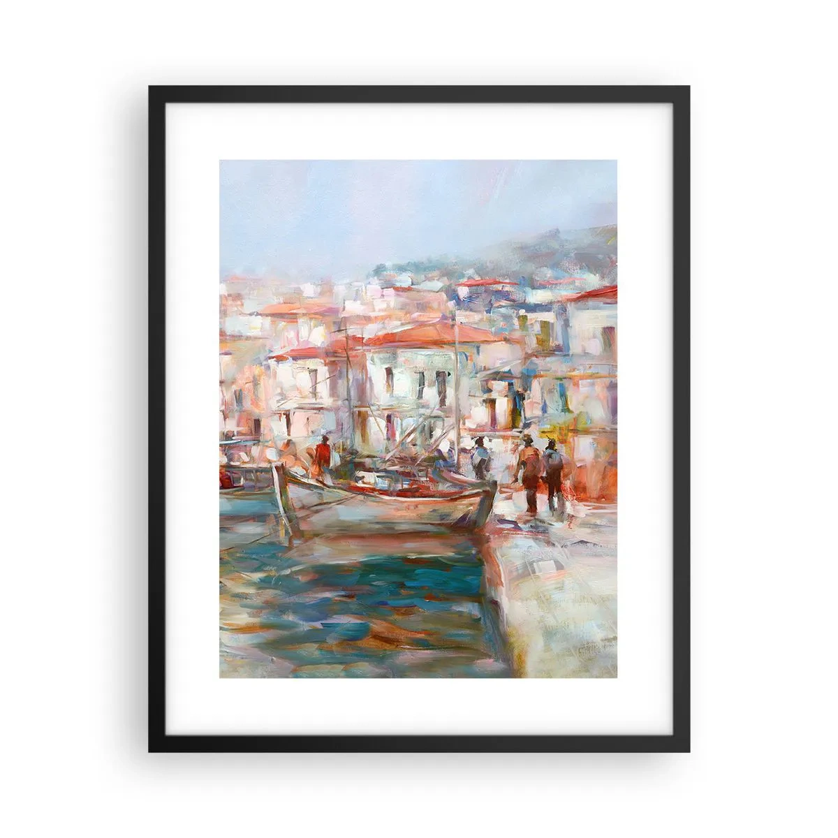 Poszter fehér keretben - Pasztell vakáció - 40x50 cm