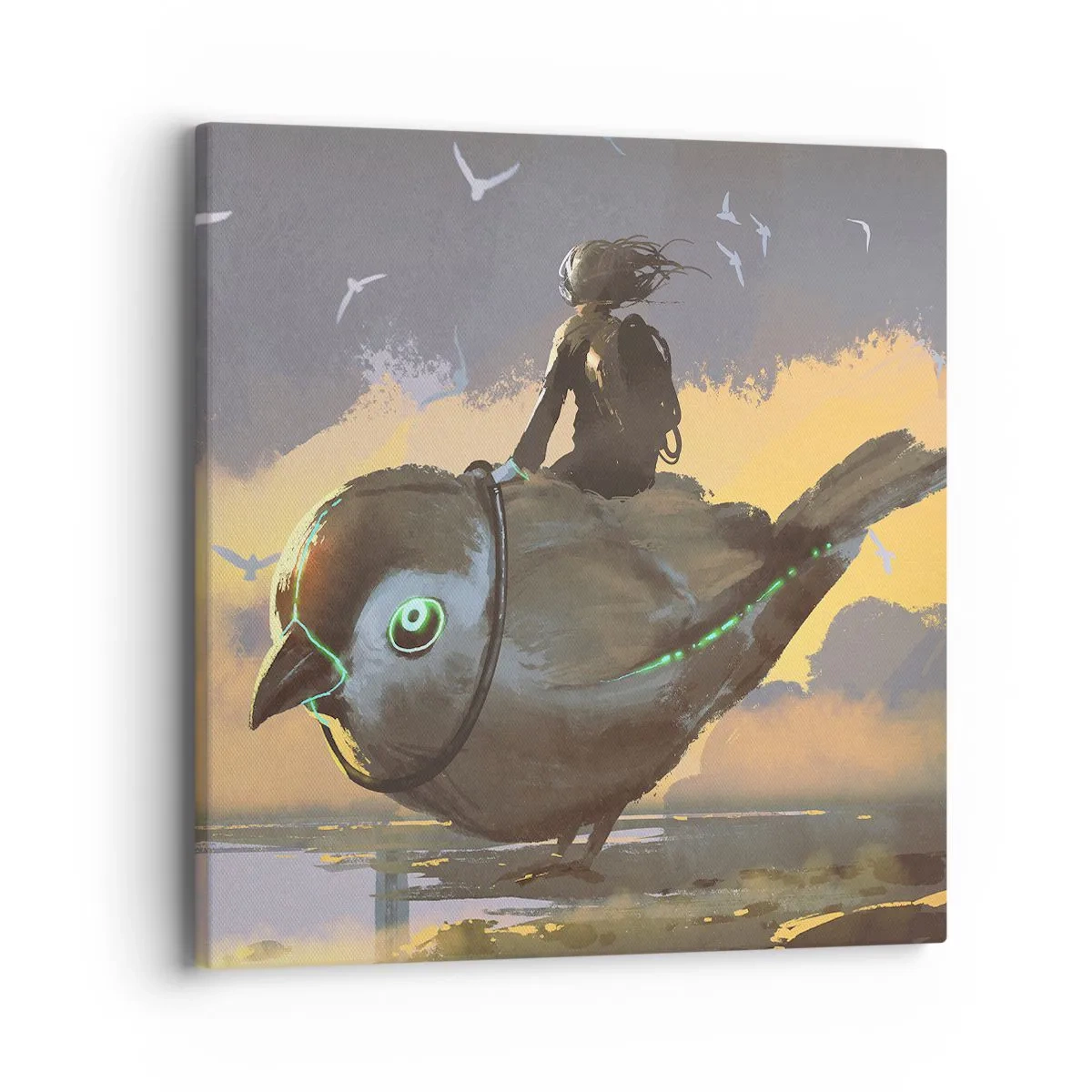 Vászonkép - Egy fantasztikus utazás állomása - 40x40 cm