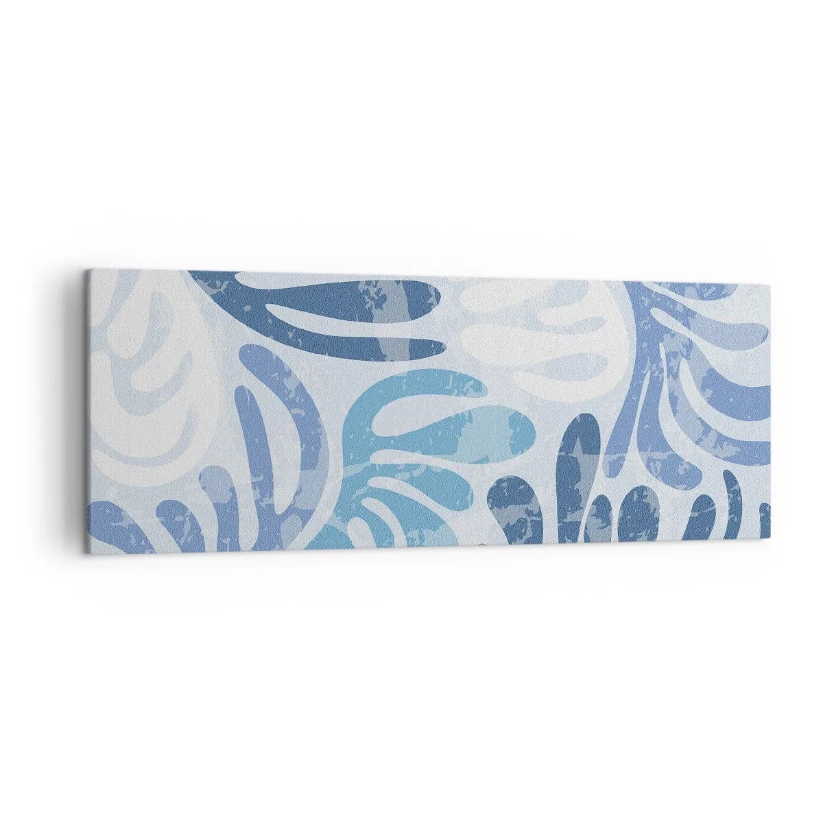 Vászonkép - Kék páfrányok - 140x50 cm