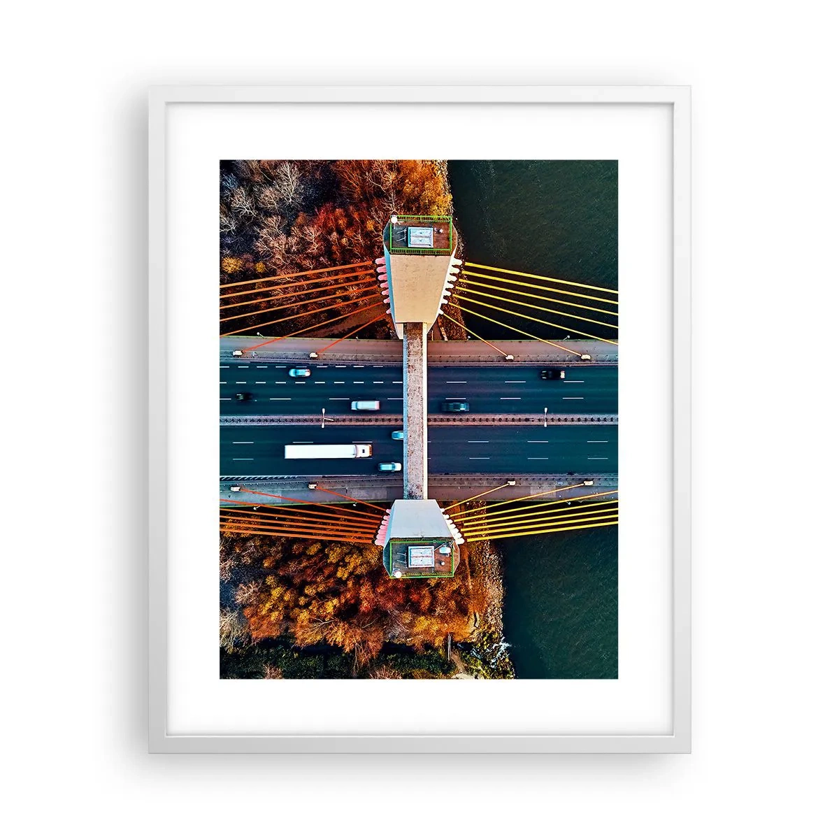 Poszter fekete keretben - TÚL a vizeken, túl az erdőkön - 40x50 cm