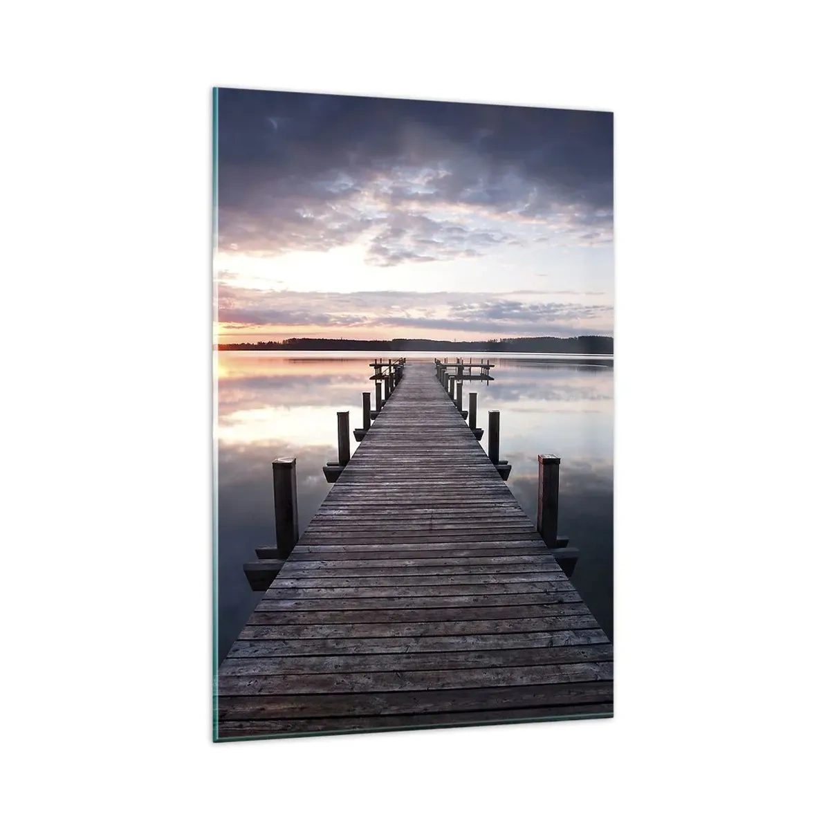 Üveg kép - Csendes határ a nappal és az éjszaka között - 80x120 cm