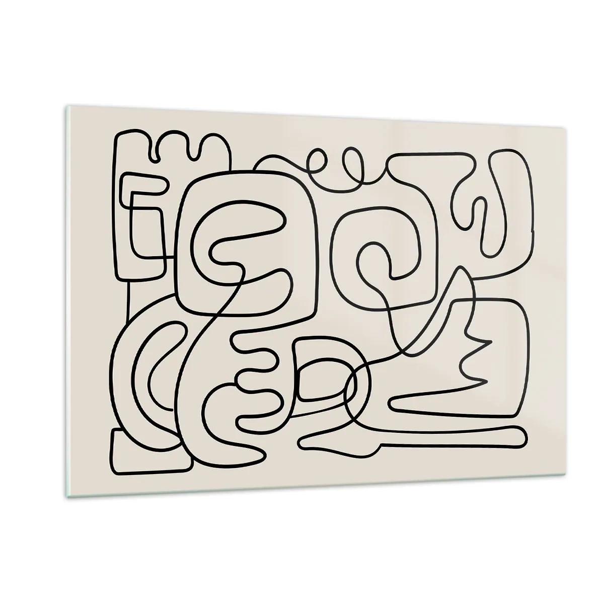 Üveg kép - A nyomonkövetésben - 120x80 cm