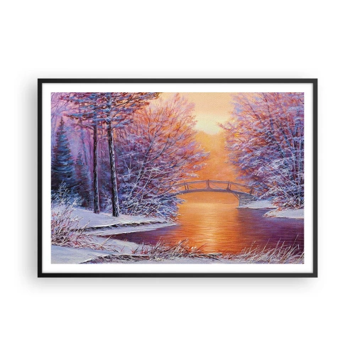 Poszter fehér keretben - Találkozzunk itt - 100x70 cm