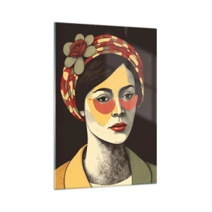 Üveg kép - Korall hölgy - 70x100 cm