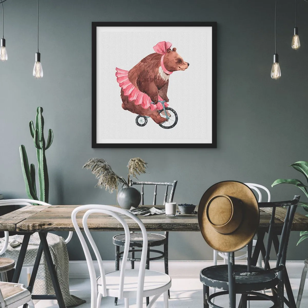 Poszter fehér keretben - Micsoda cirkusz! - 60x60 cm