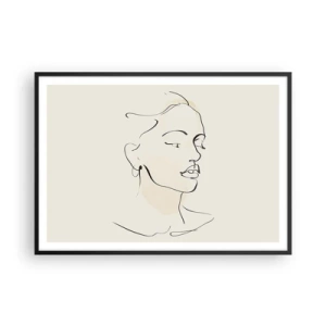 Poszter fehér keretben - Bizonyos vonallal - 100x70 cm