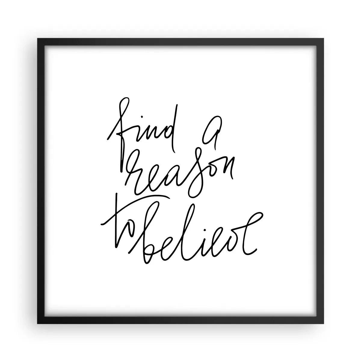 Poszter fehér keretben - Ez lehetséges - 50x50 cm