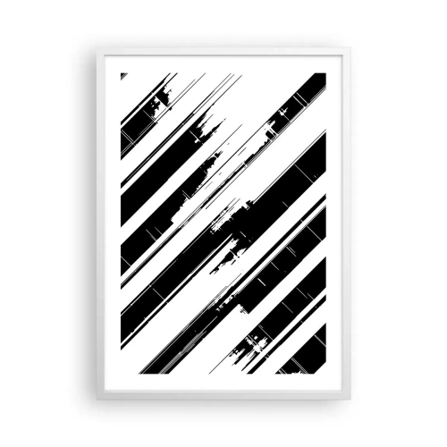 Poszter fekete keretben - Intenzív és dinamikus kompozíció - 50x70 cm