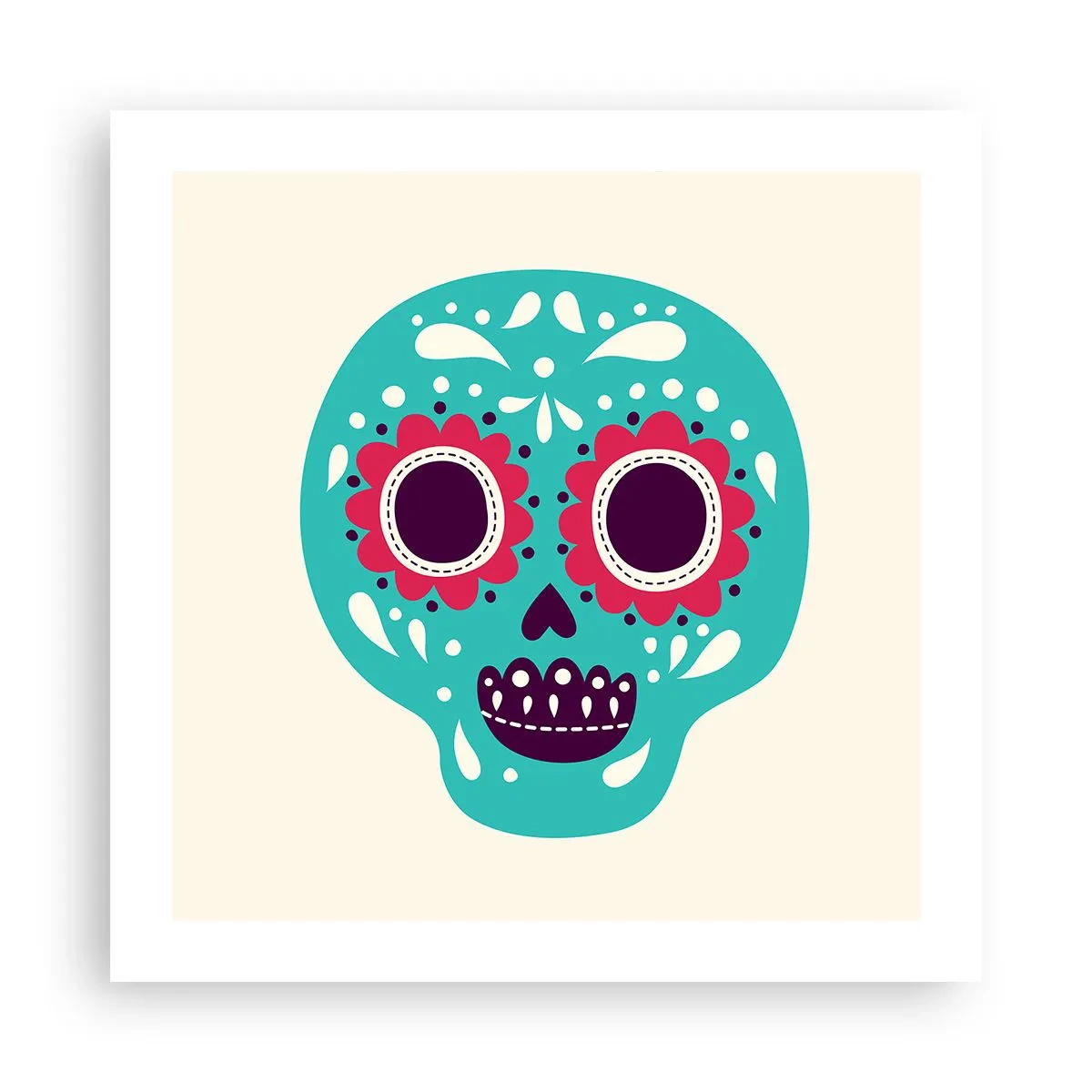 Poszter - Az élet - szórakozás a halálig - 50x50 cm