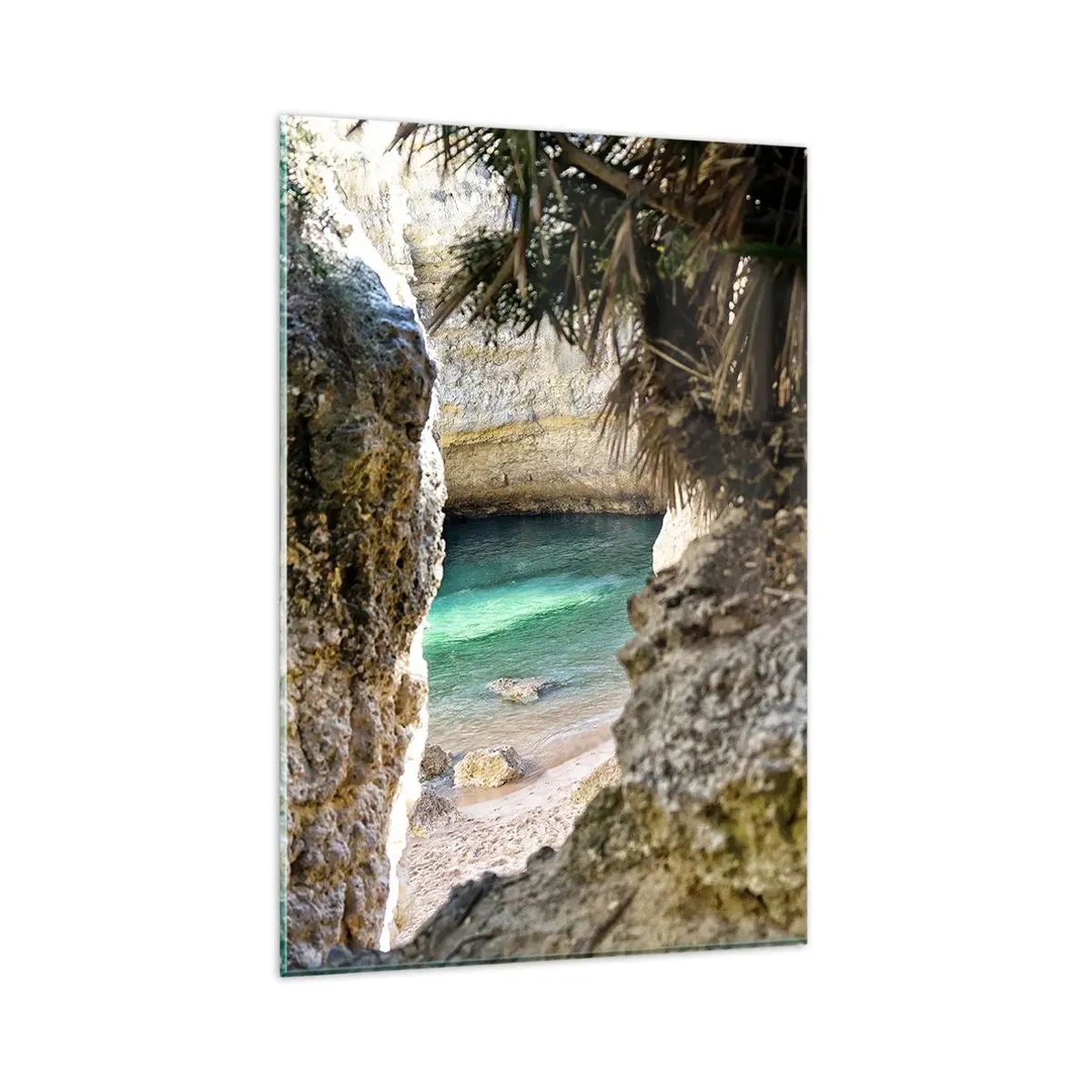 Üveg kép - Türkizkék öböl - 80x120 cm