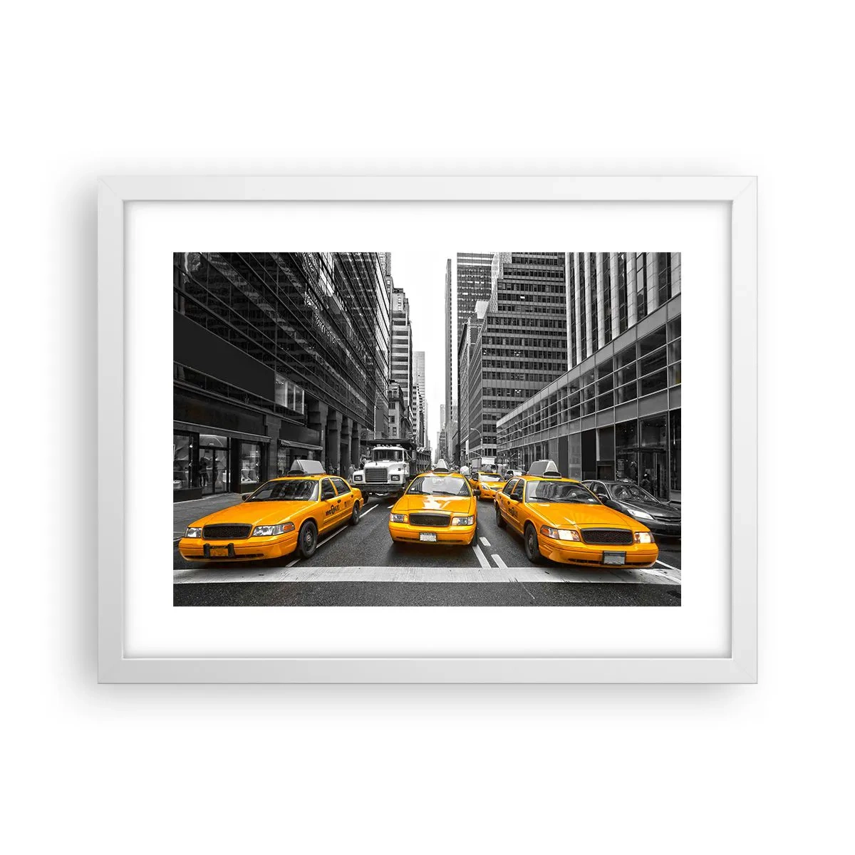 Poszter fekete keretben - Mi színezzük a várost - 40x30 cm