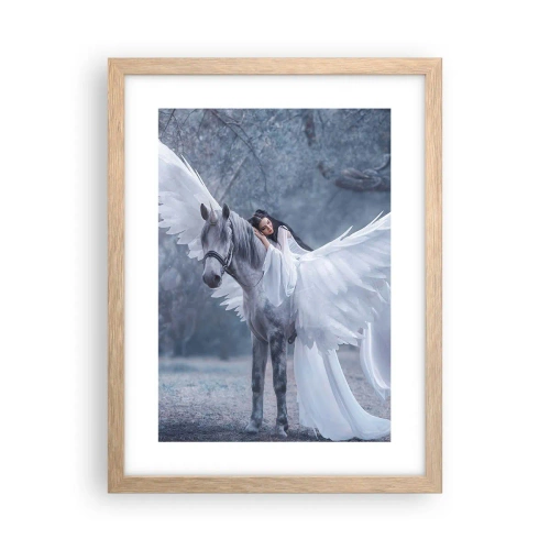 Poszter világos tölgy keretben - Egy ihletett pillanat - 30x40 cm