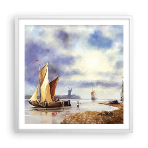 Poszter fekete keretben - A tengerészek visszatérése - 60x60 cm