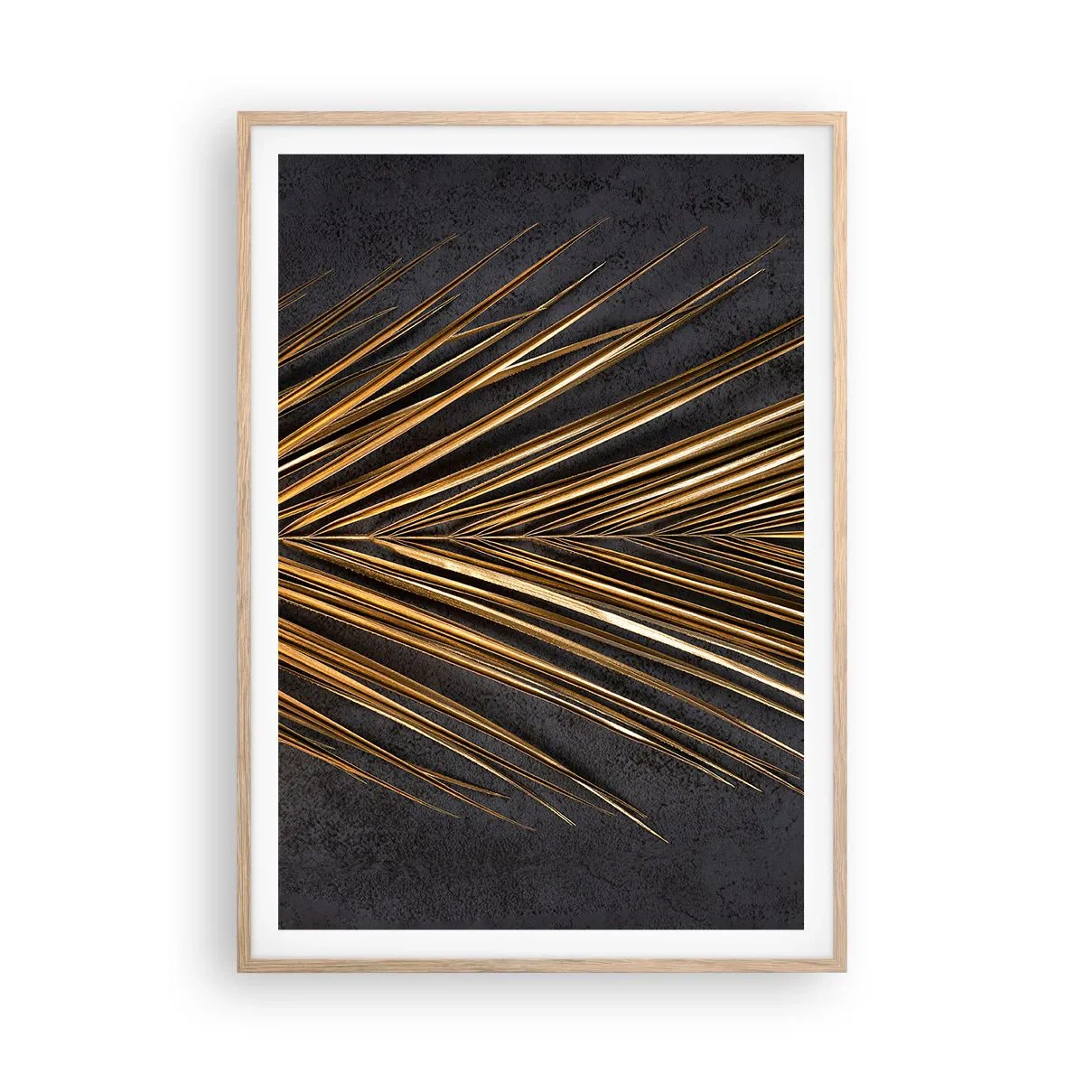 Poszter világos tölgy keretben - A trópusok aranya - 70x100 cm