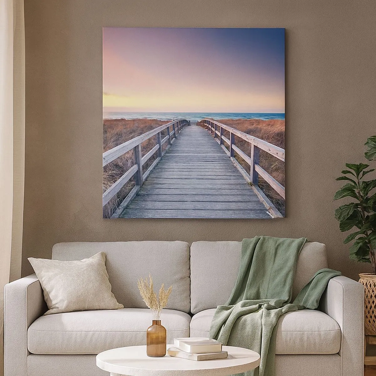 Vászonkép - Balti esti aurora - 30x30 cm