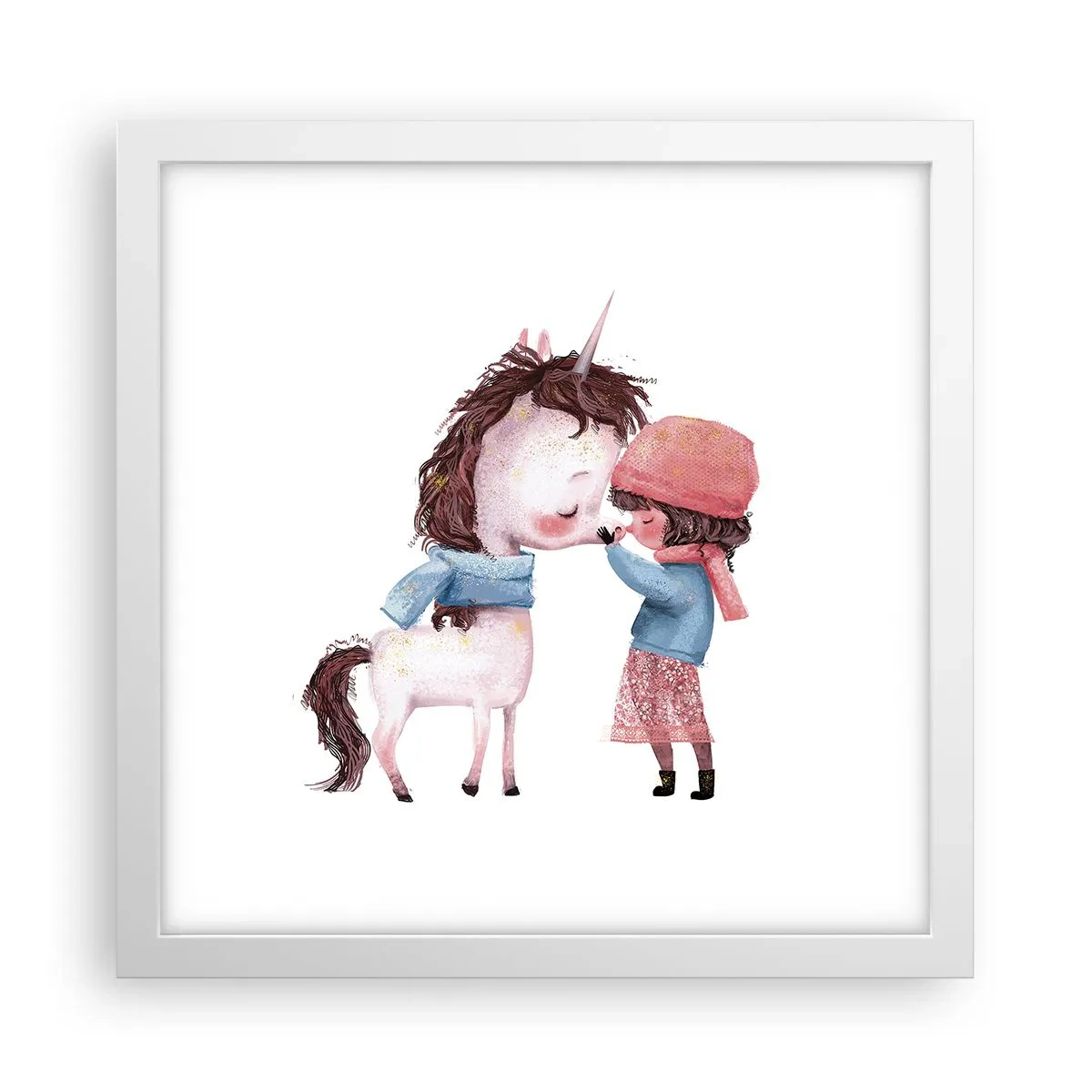 Poszter fekete keretben - Téli mese - 30x30 cm