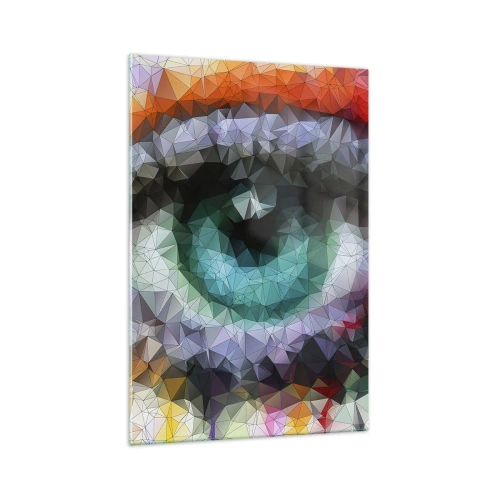 Üveg kép - A szemek kristályos ragyogása - 70x100 cm